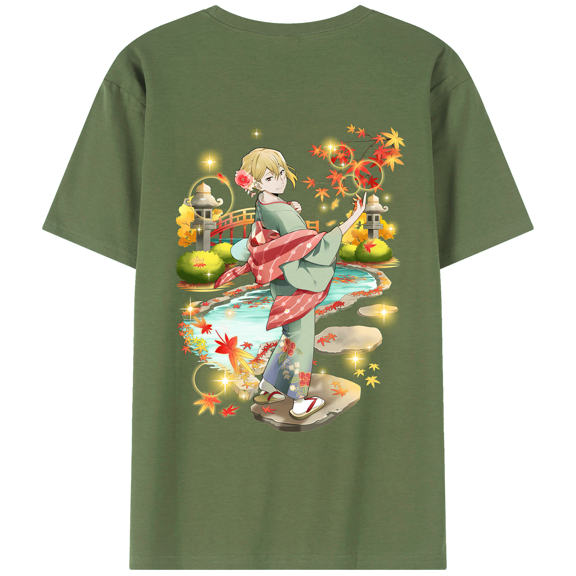（画像用） 文豪ストレイドッグス Bungo Stray Dogs 綿100％ メンズ半袖Tシャツ（バックプリント） 通気性